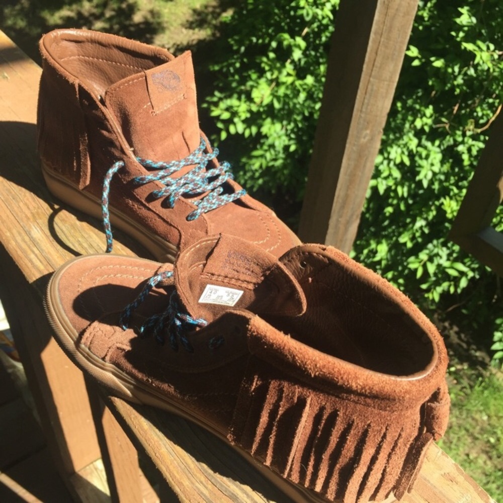 Vans fringe sneakers sz 5.5
